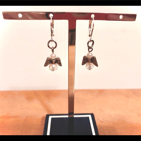 Angel Lever-back Earrings— Designed and Handcrafted By Me 🥰 - Picture 3 of 11